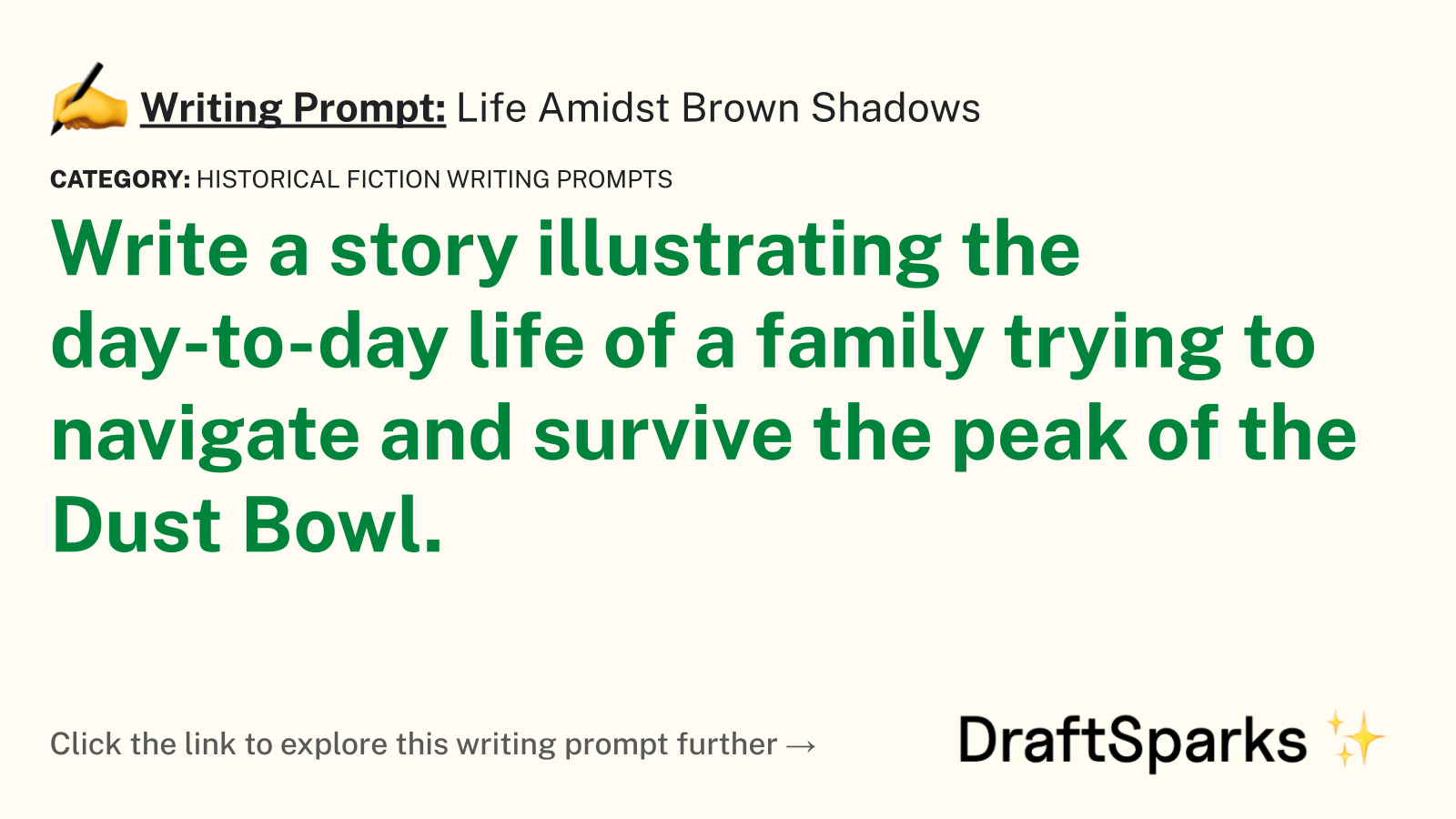 Life Amidst Brown Shadows