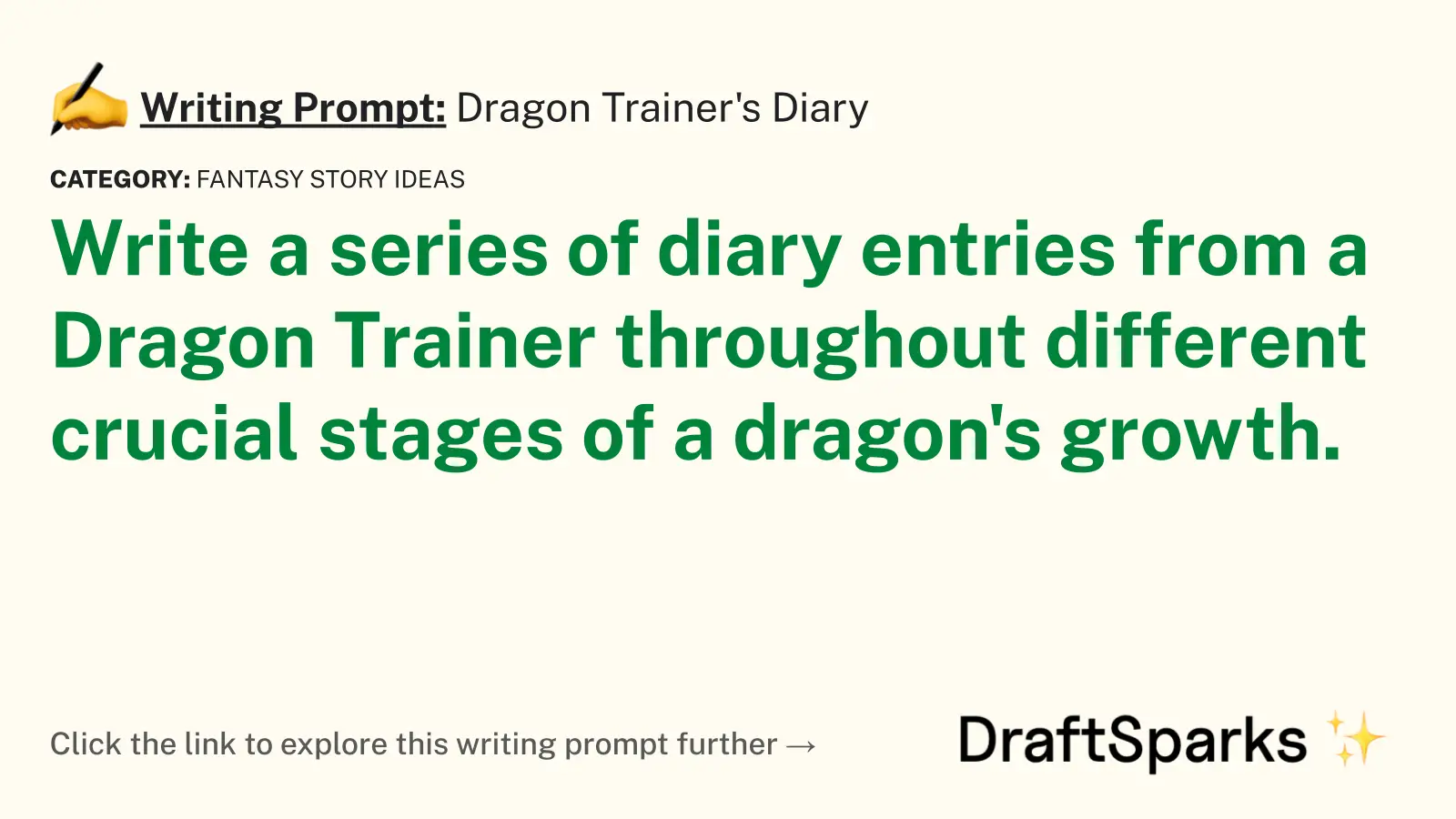 Dragon Trainer’s Diary