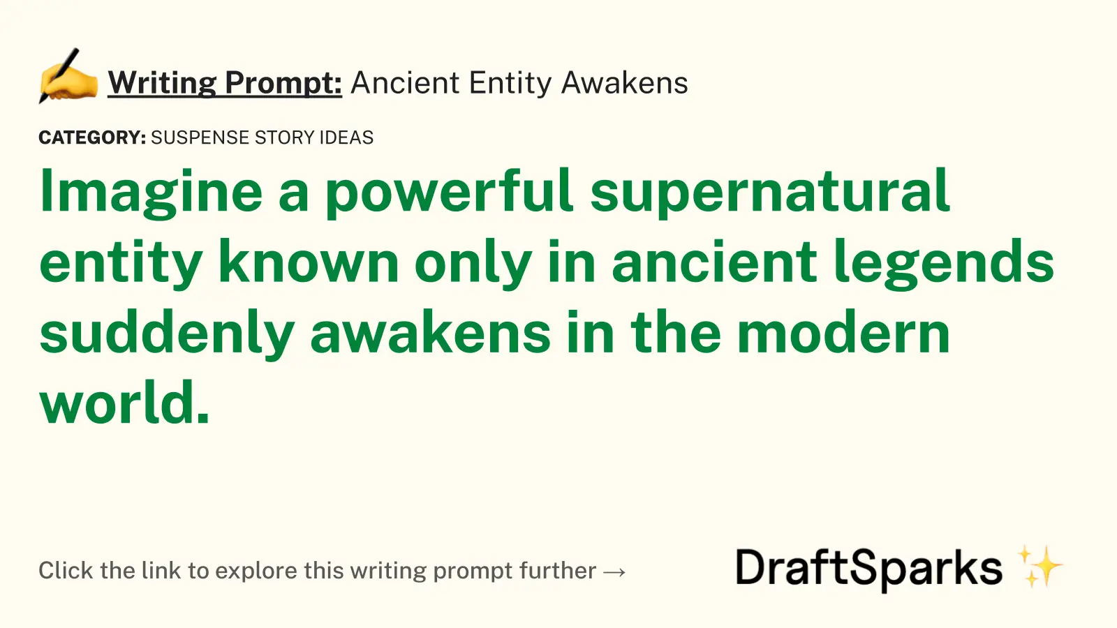 Ancient Entity Awakens