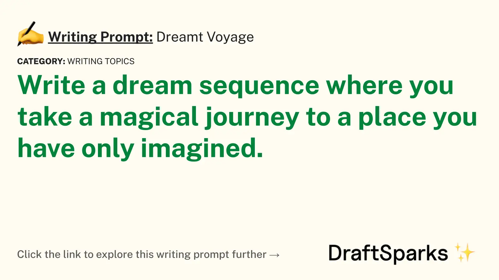 Dreamt Voyage