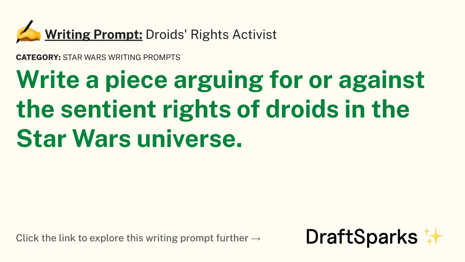 Droids’ Rights Activist
