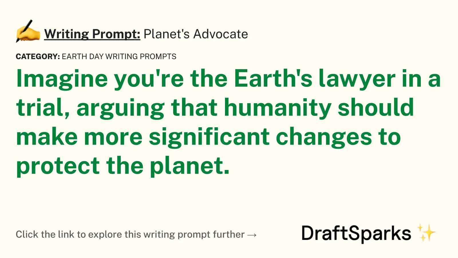 Planet’s Advocate