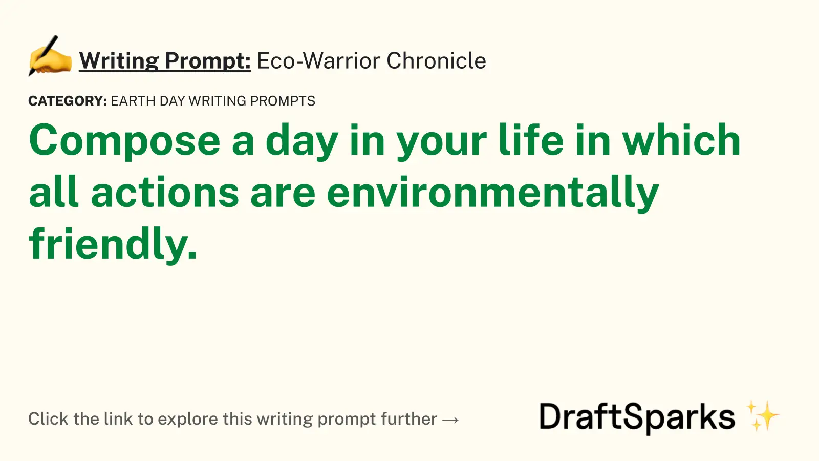 Eco-Warrior Chronicle