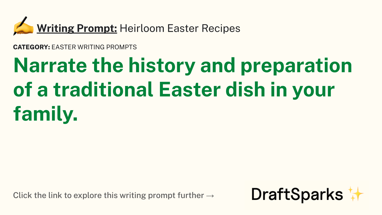 Heirloom Easter Recipes
