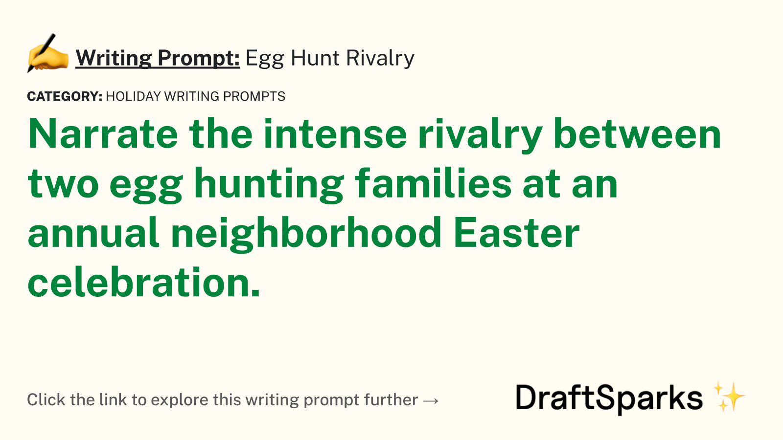 Egg Hunt Rivalry