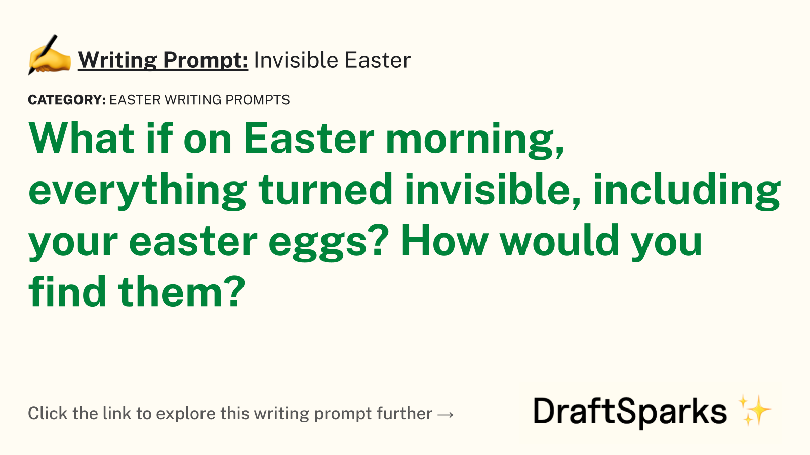 Invisible Easter