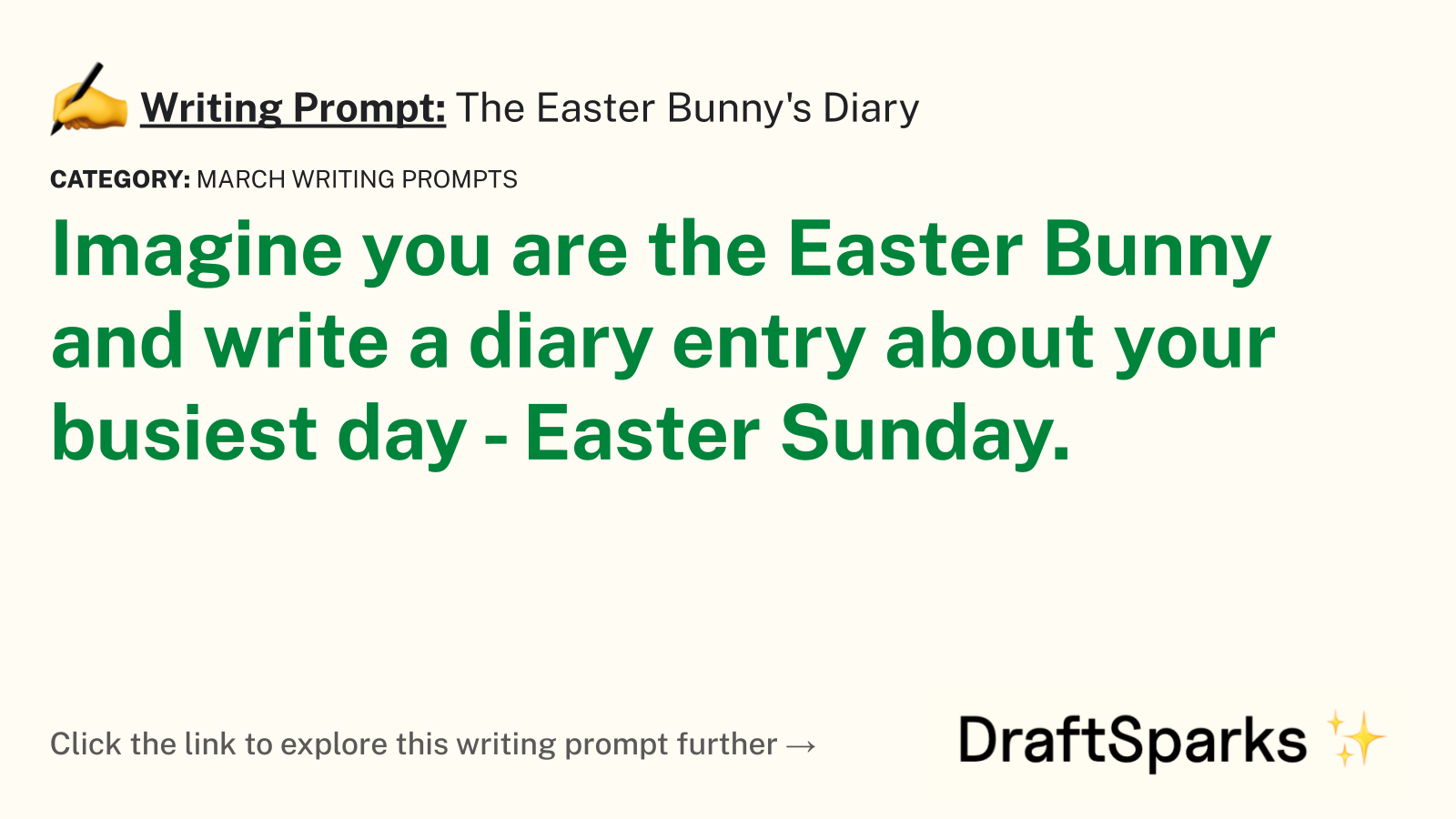 The Easter Bunny’s Diary