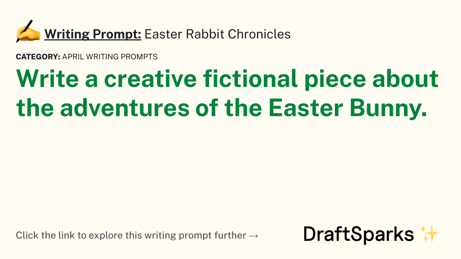 Easter Rabbit Chronicles