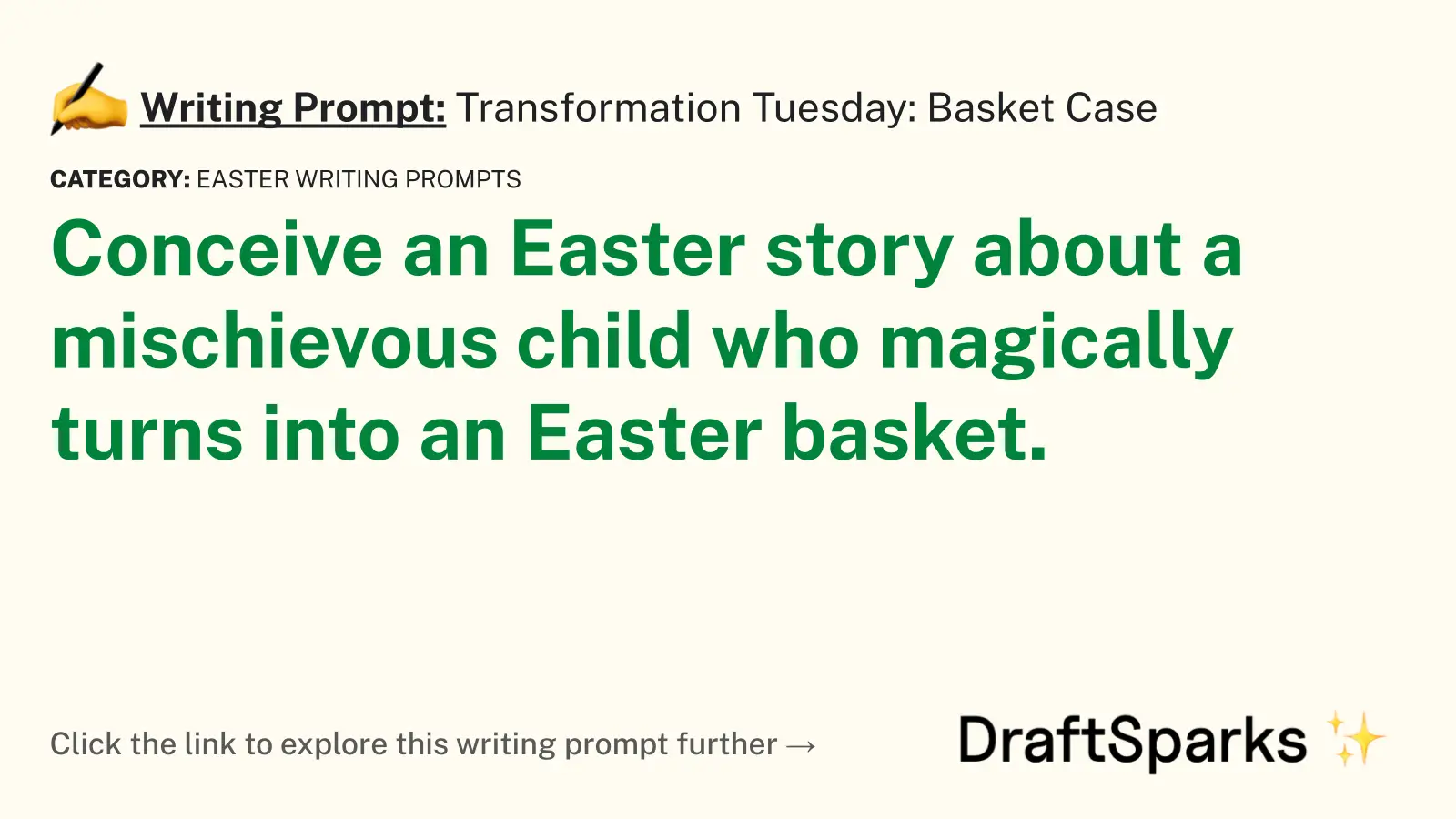 Transformation Tuesday: Basket Case