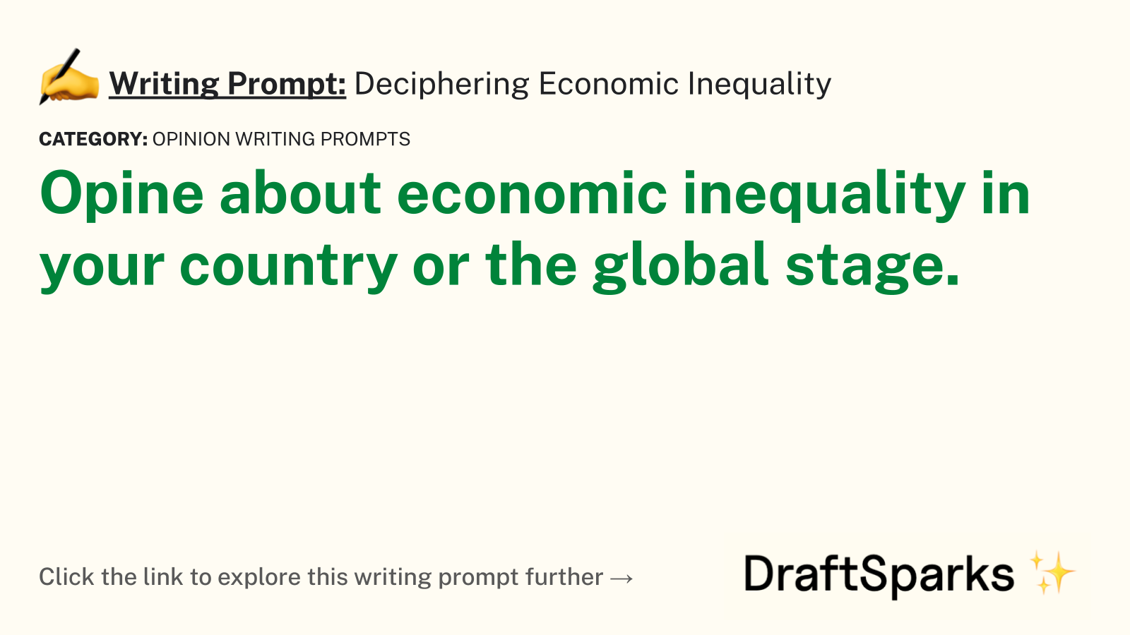 Deciphering Economic Inequality