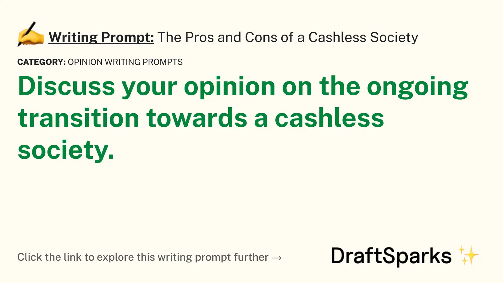 The Pros and Cons of a Cashless Society