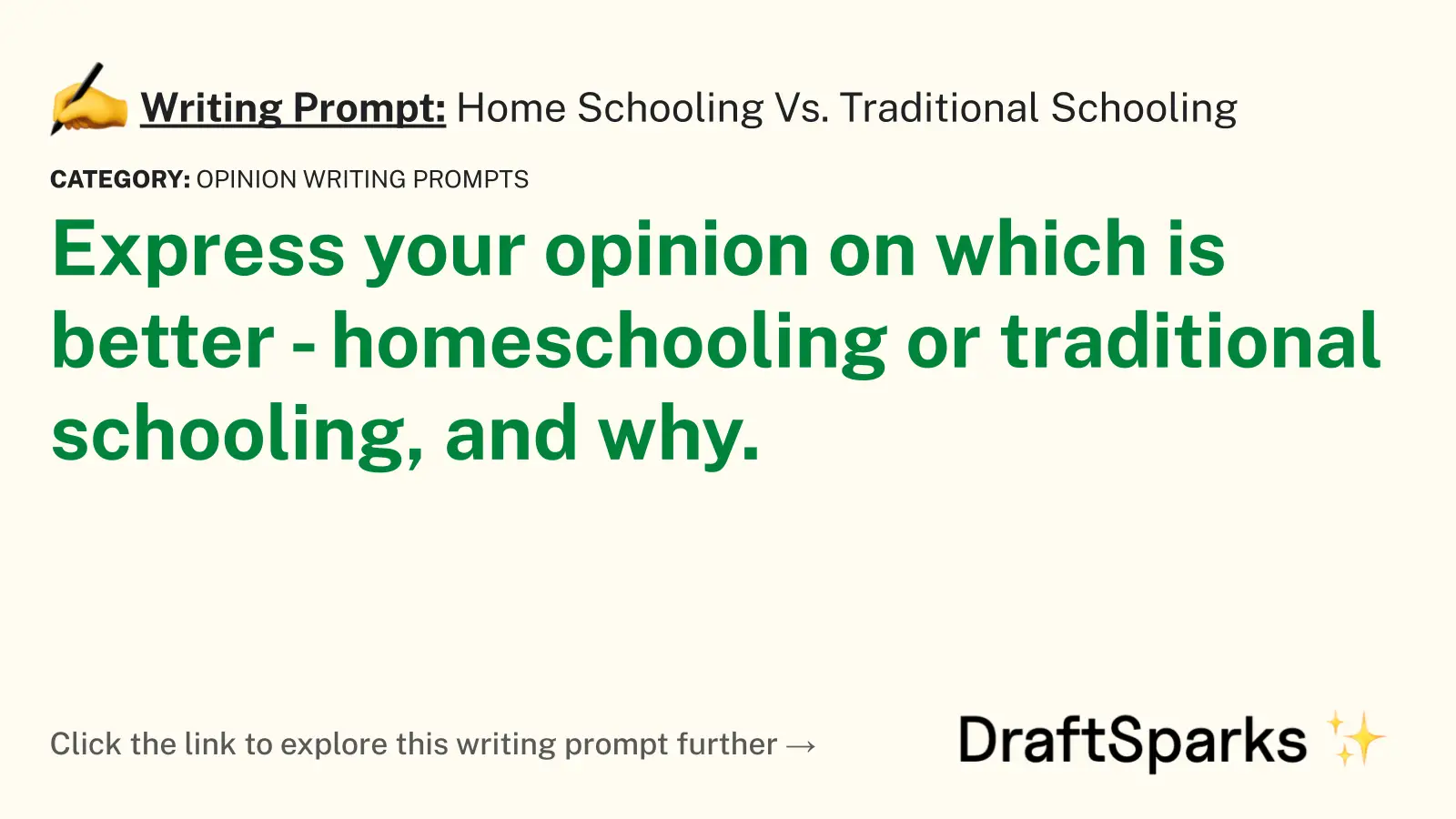 Home Schooling Vs. Traditional Schooling