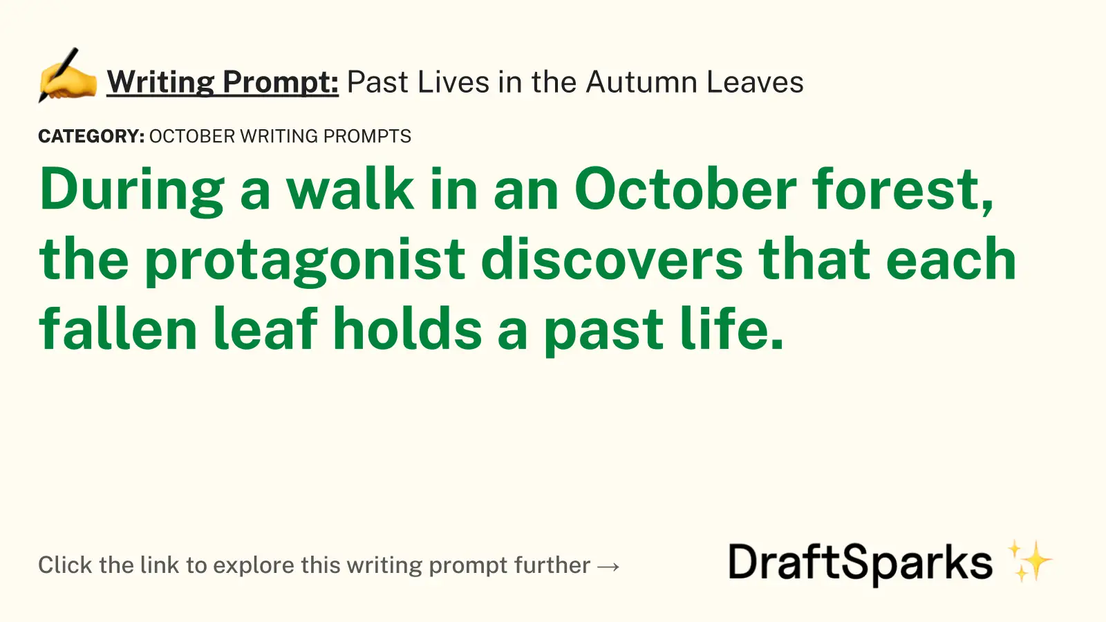 Past Lives in the Autumn Leaves