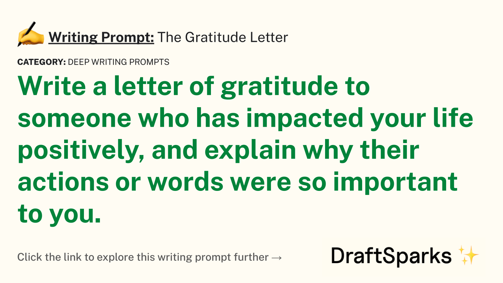 The Gratitude Letter