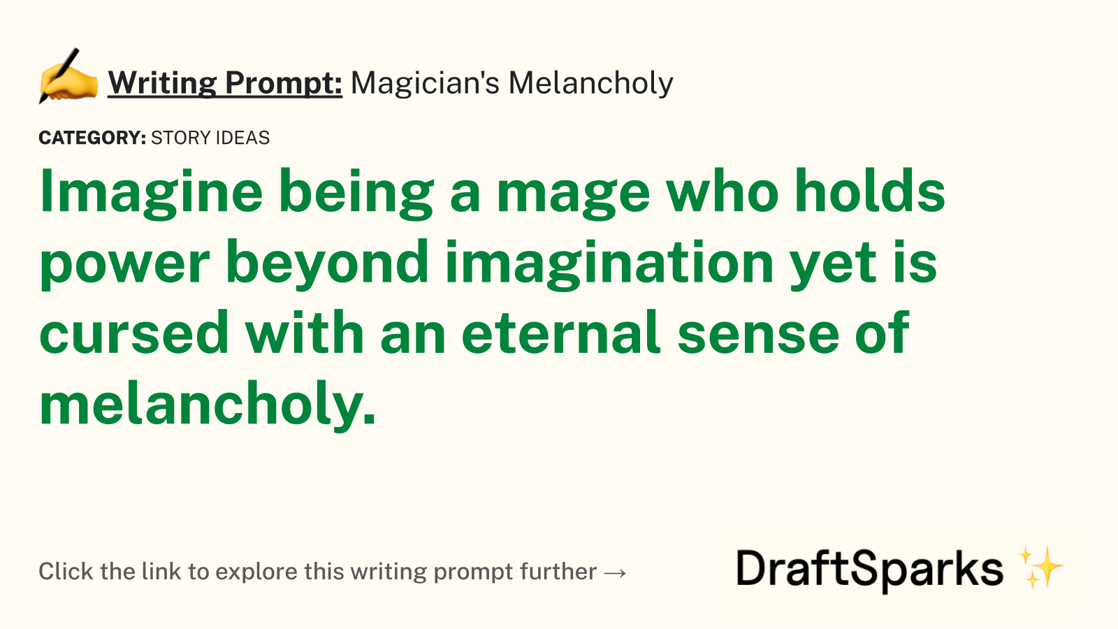 Magician’s Melancholy