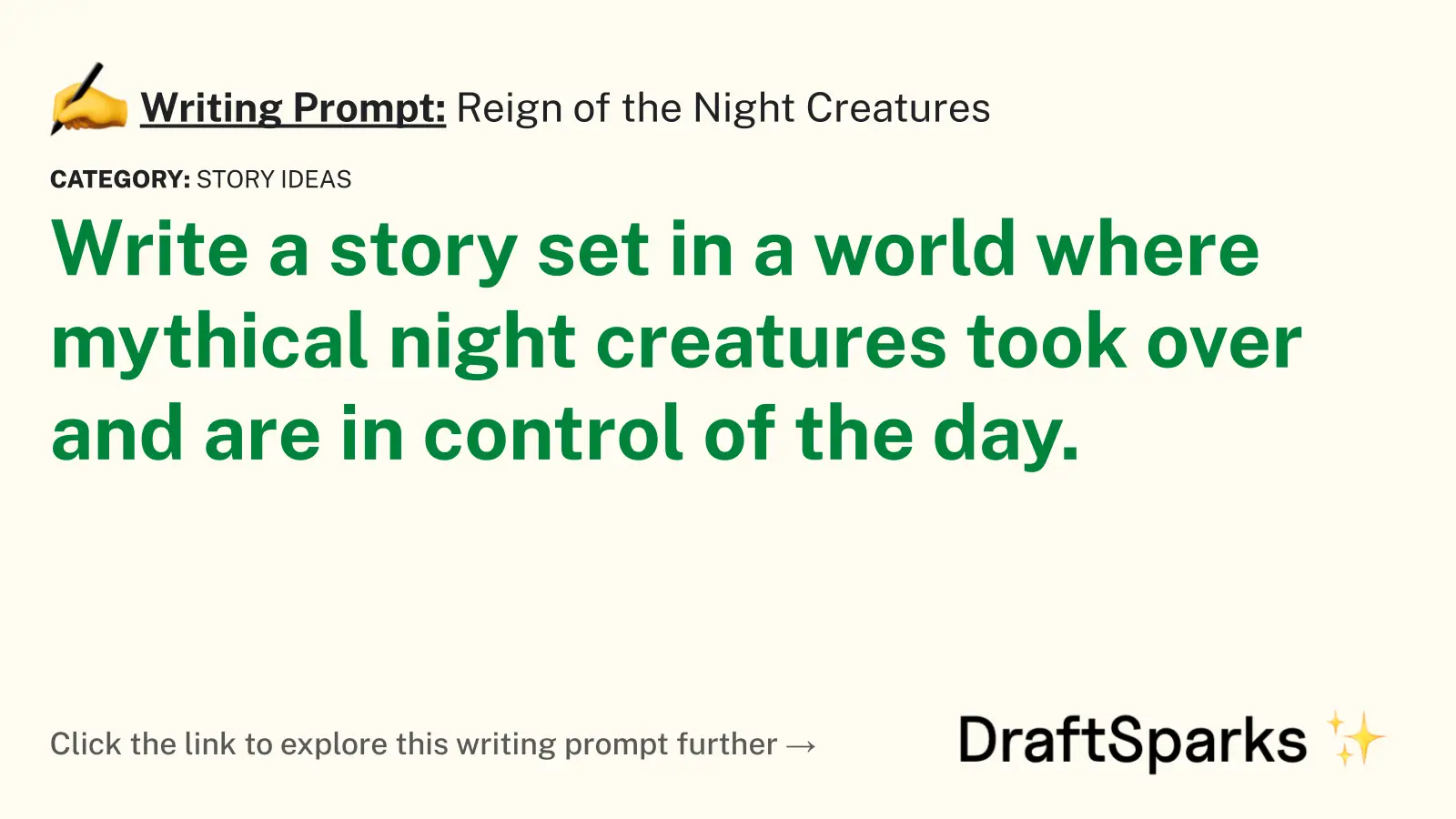 Reign of the Night Creatures