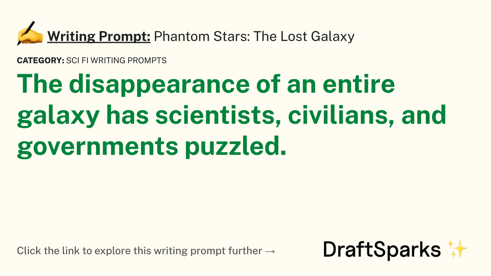 Phantom Stars: The Lost Galaxy