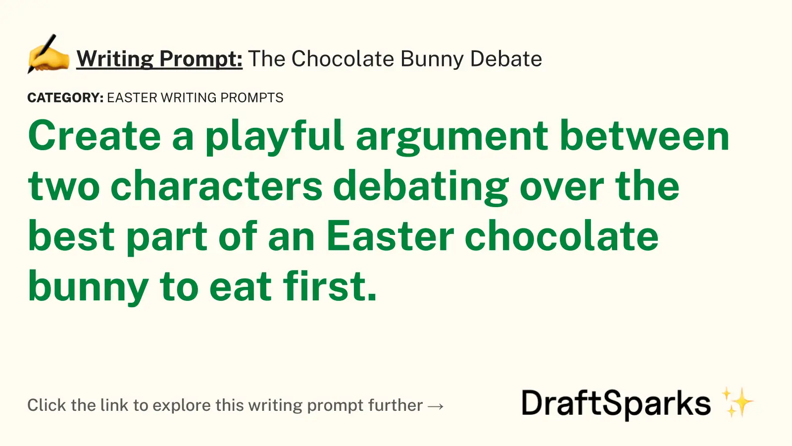 The Chocolate Bunny Debate