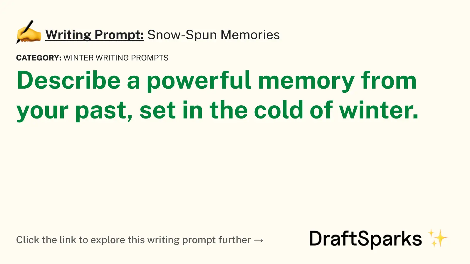 Snow-Spun Memories