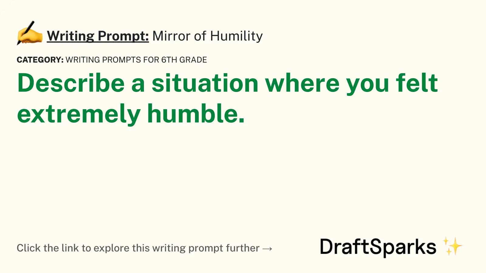 Mirror of Humility
