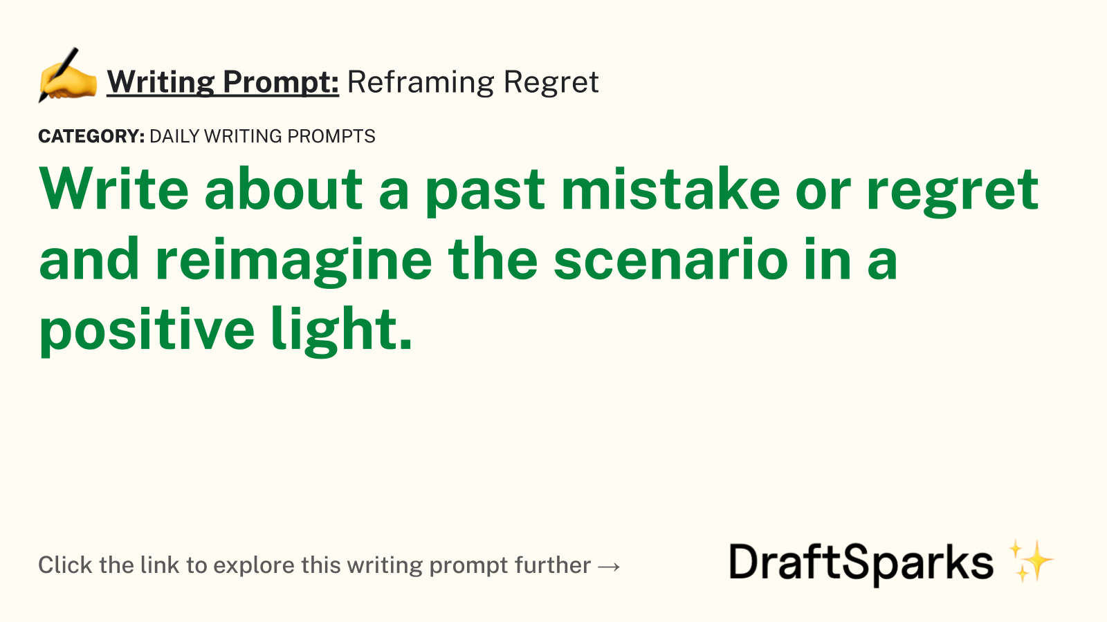 Reframing Regret