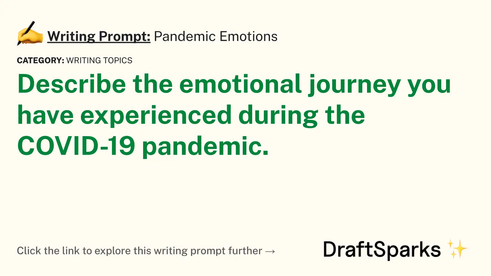 Pandemic Emotions