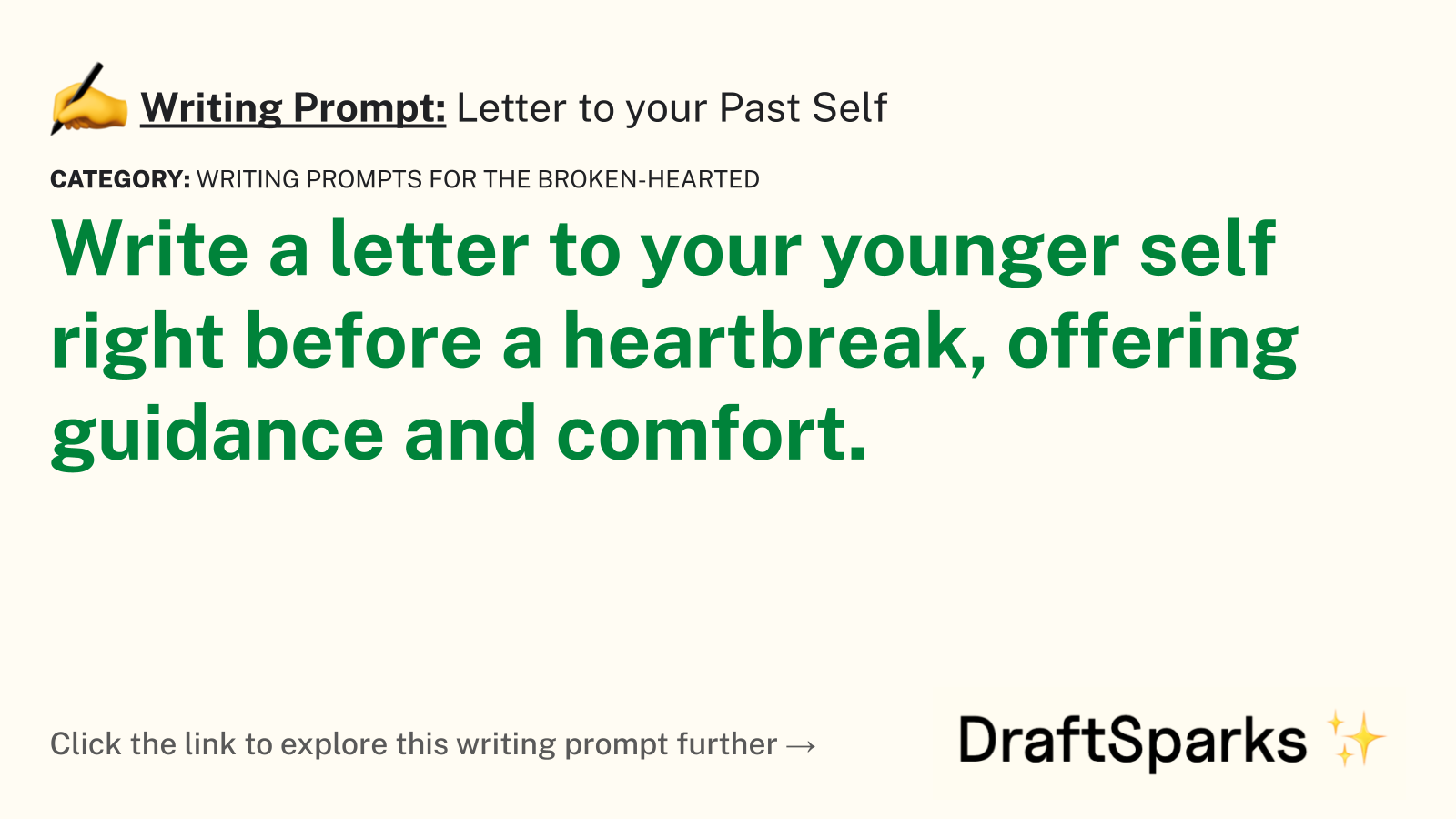 Letter to your Past Self