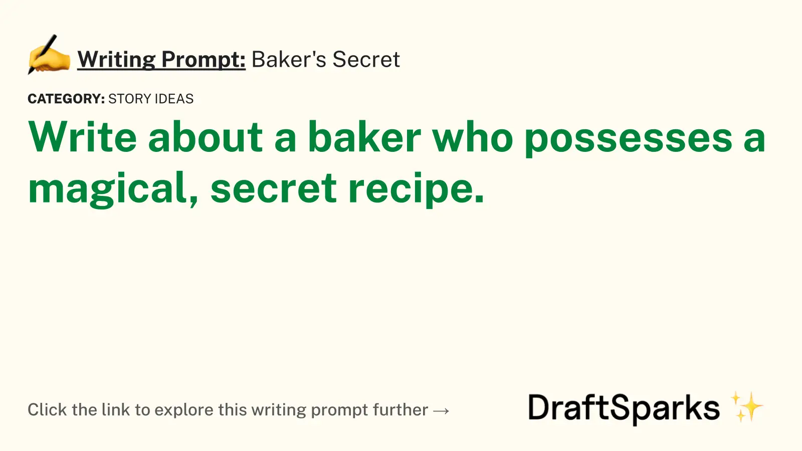 Baker’s Secret