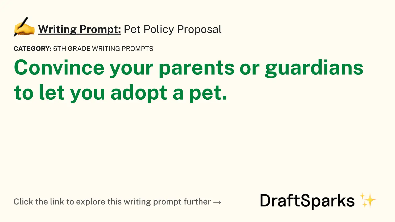 Pet Policy Proposal