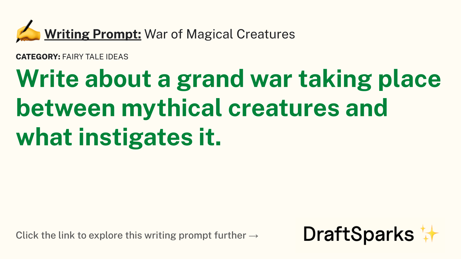 War of Magical Creatures