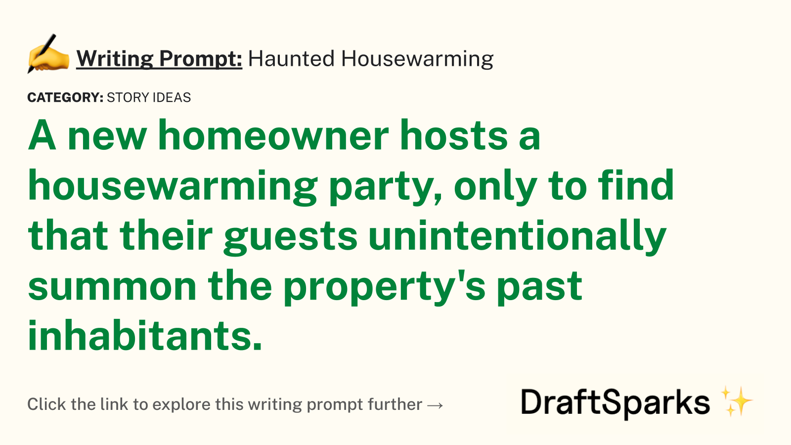 Haunted Housewarming