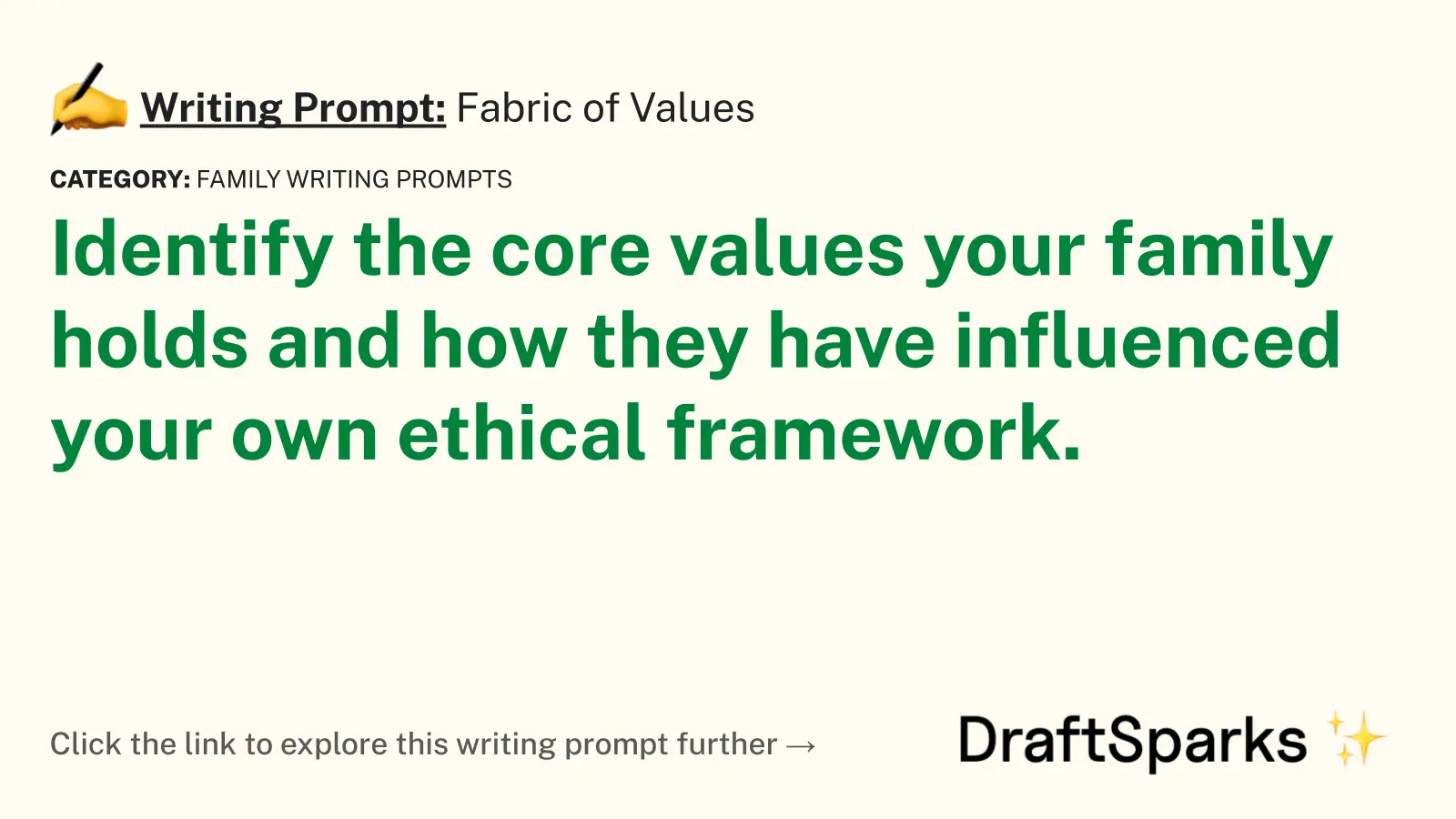 Fabric of Values