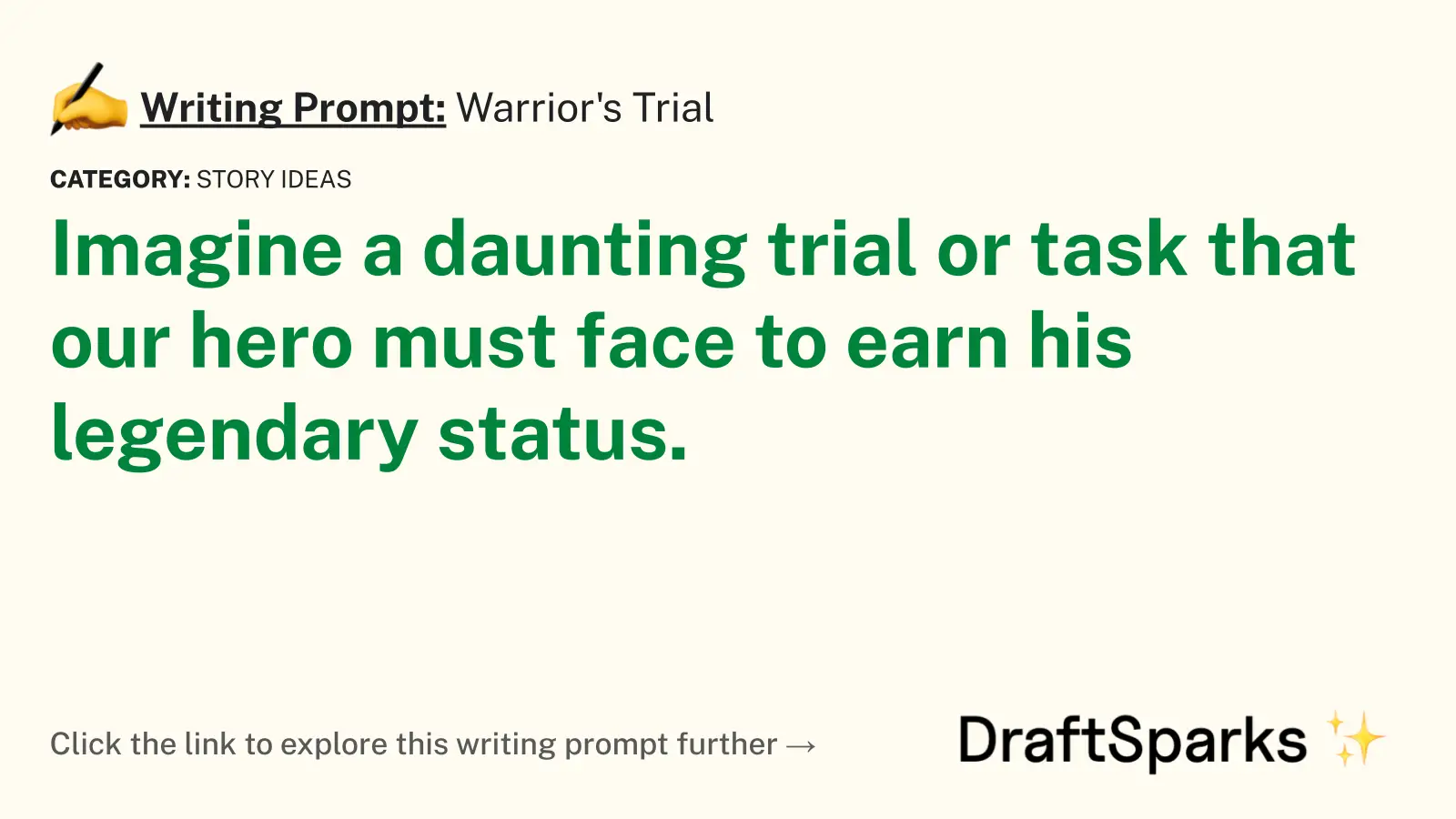 Warrior’s Trial