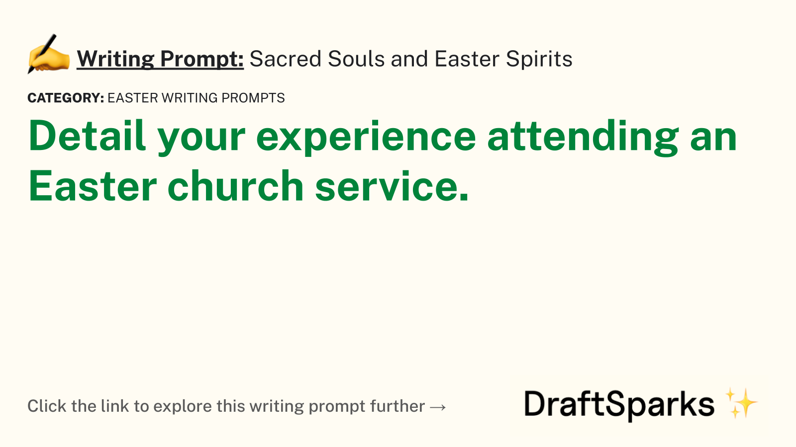 Sacred Souls and Easter Spirits