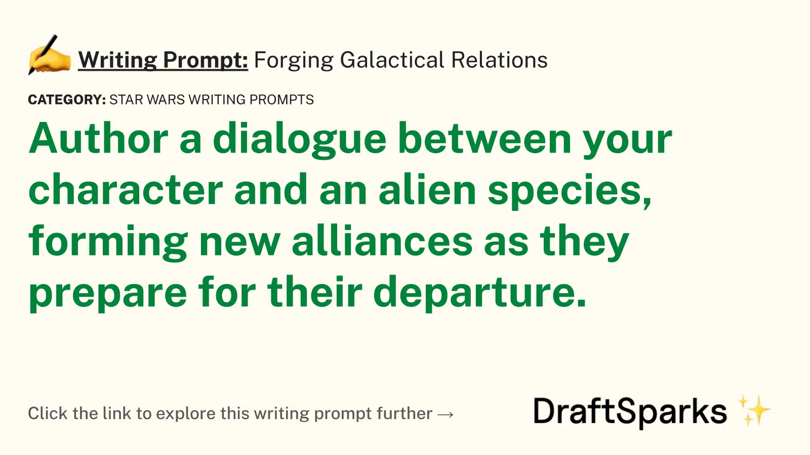 Forging Galactical Relations