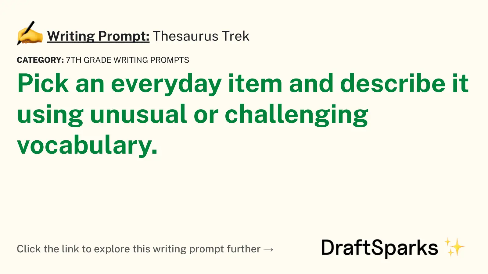 Thesaurus Trek