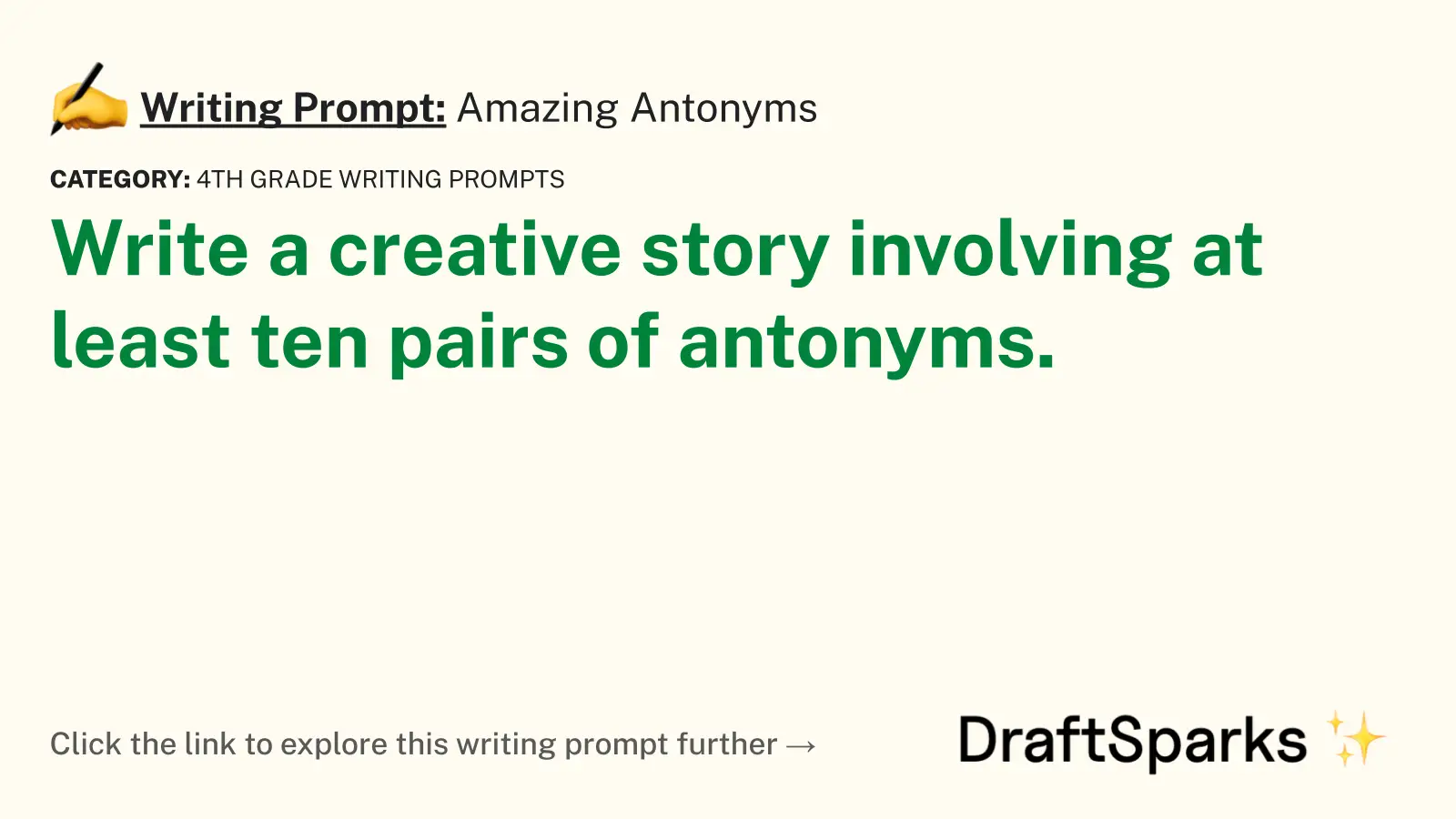Amazing Antonyms