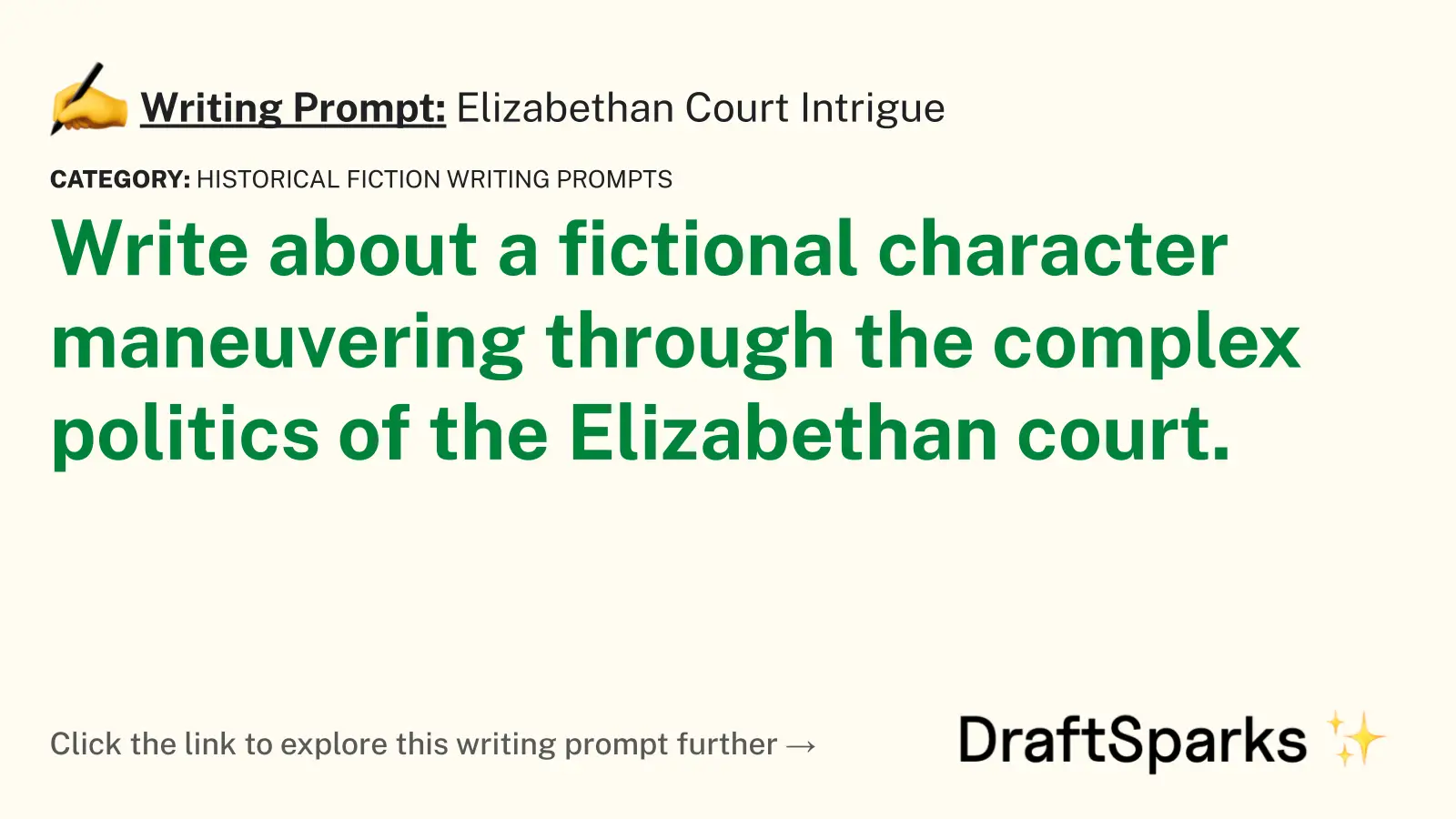 Elizabethan Court Intrigue