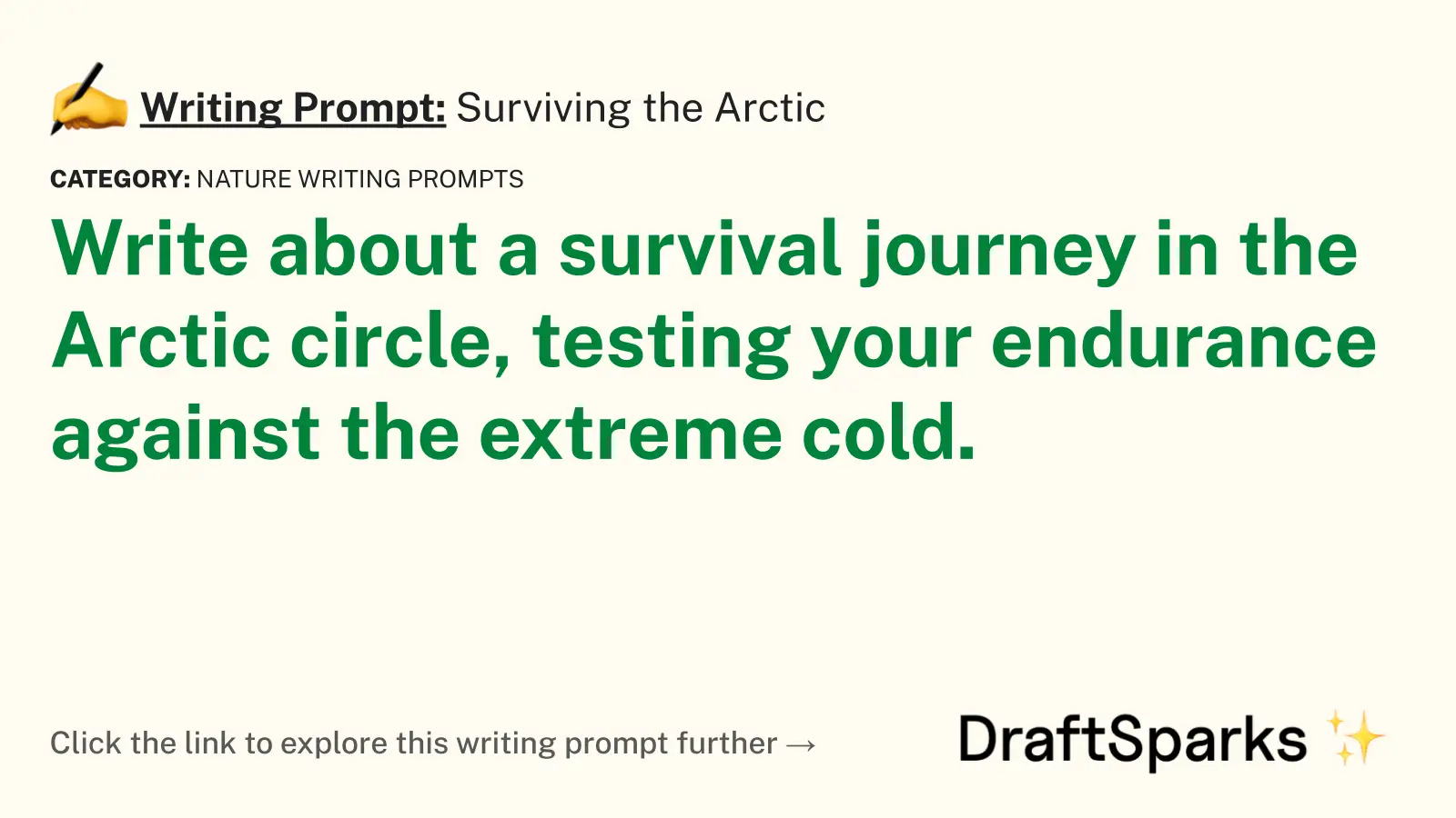 Surviving the Arctic