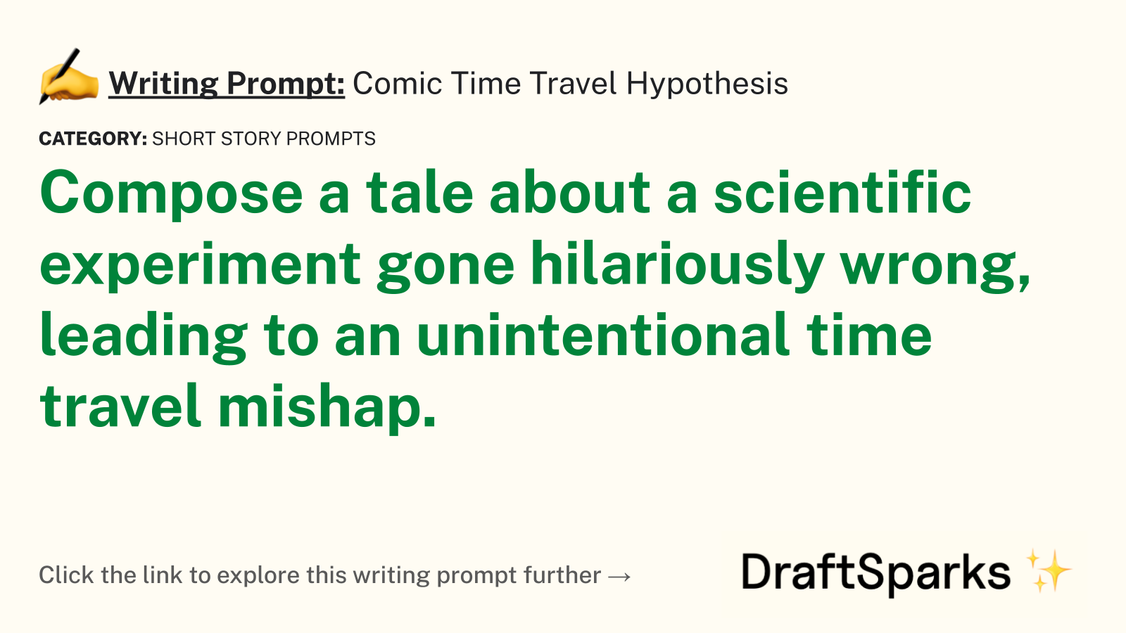 Comic Time Travel Hypothesis