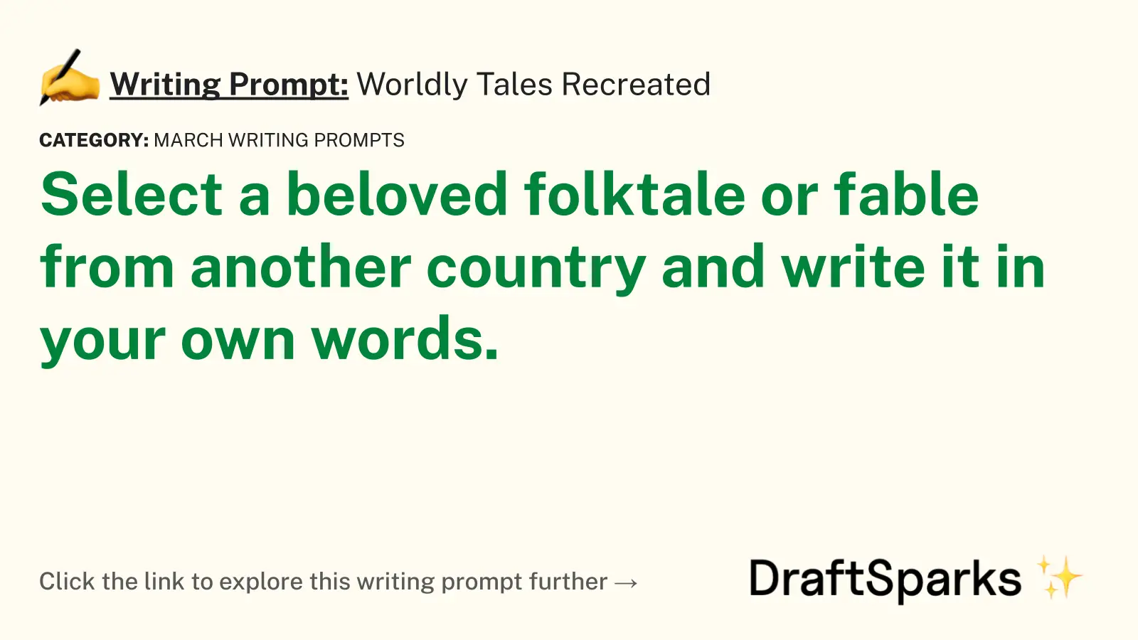 Worldly Tales Recreated
