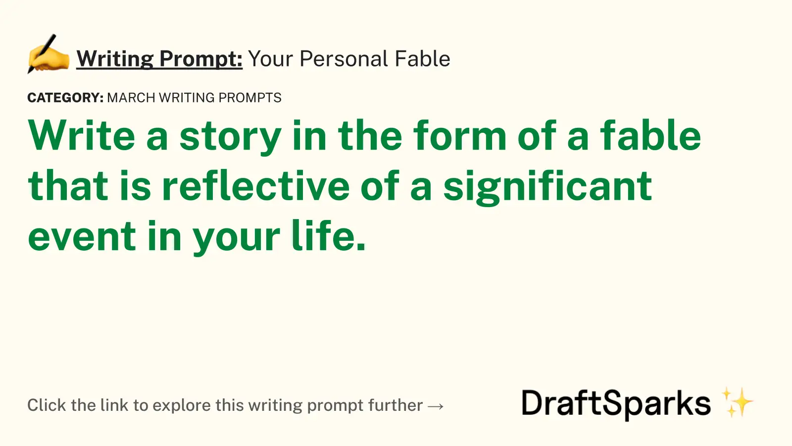 Your Personal Fable