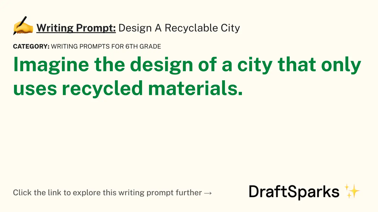 Design A Recyclable City