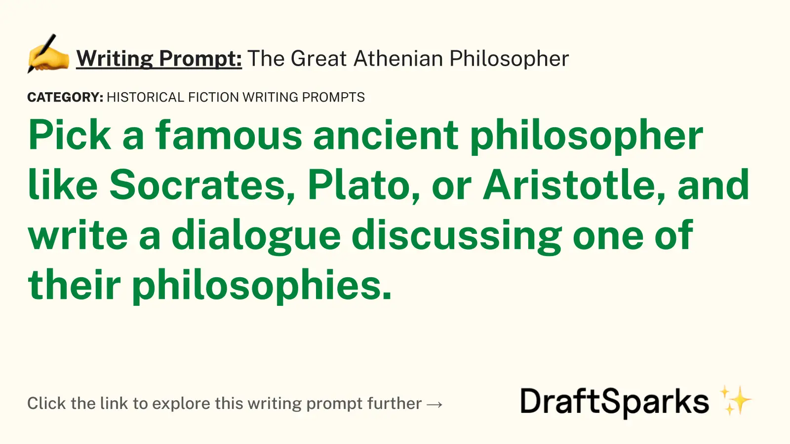 The Great Athenian Philosopher