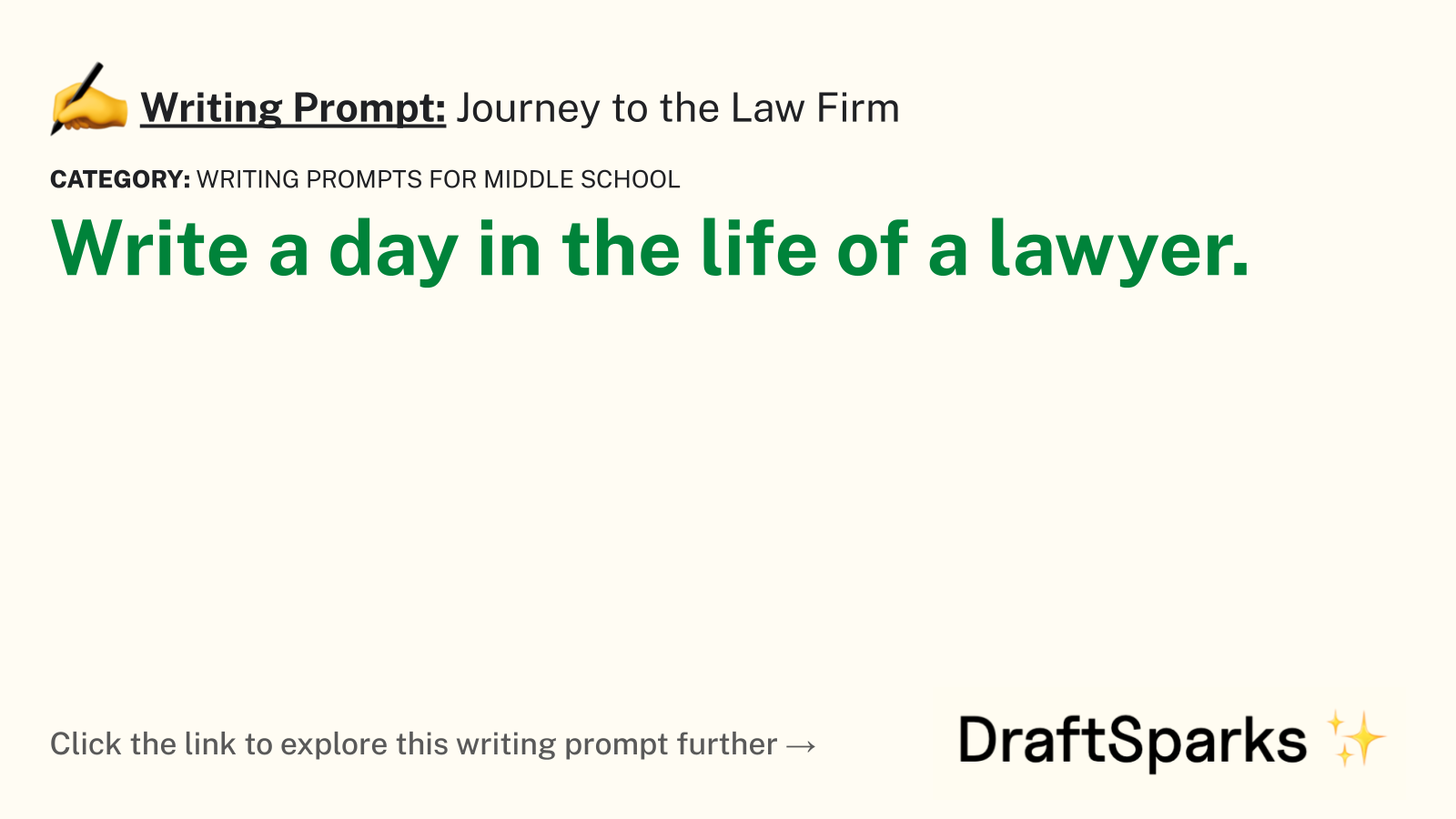 Journey to the Law Firm