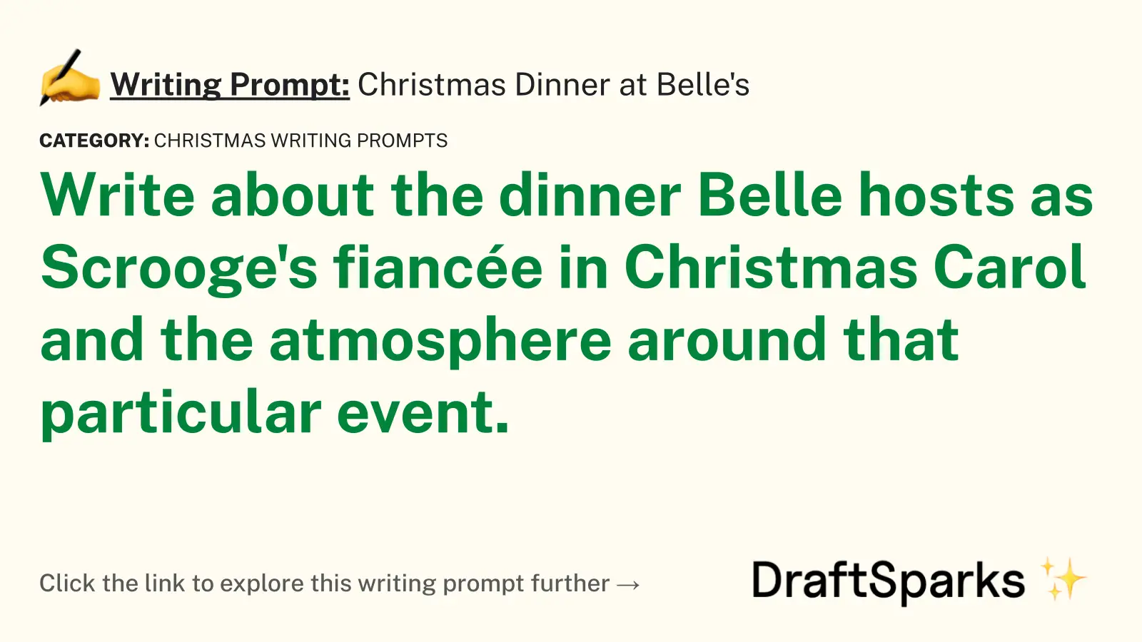 Christmas Dinner at Belle’s