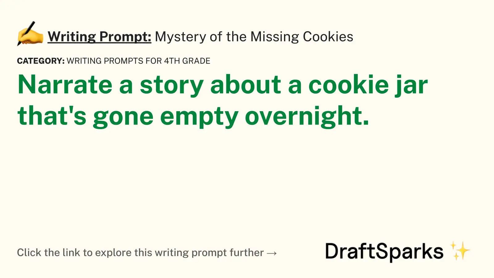Mystery of the Missing Cookies