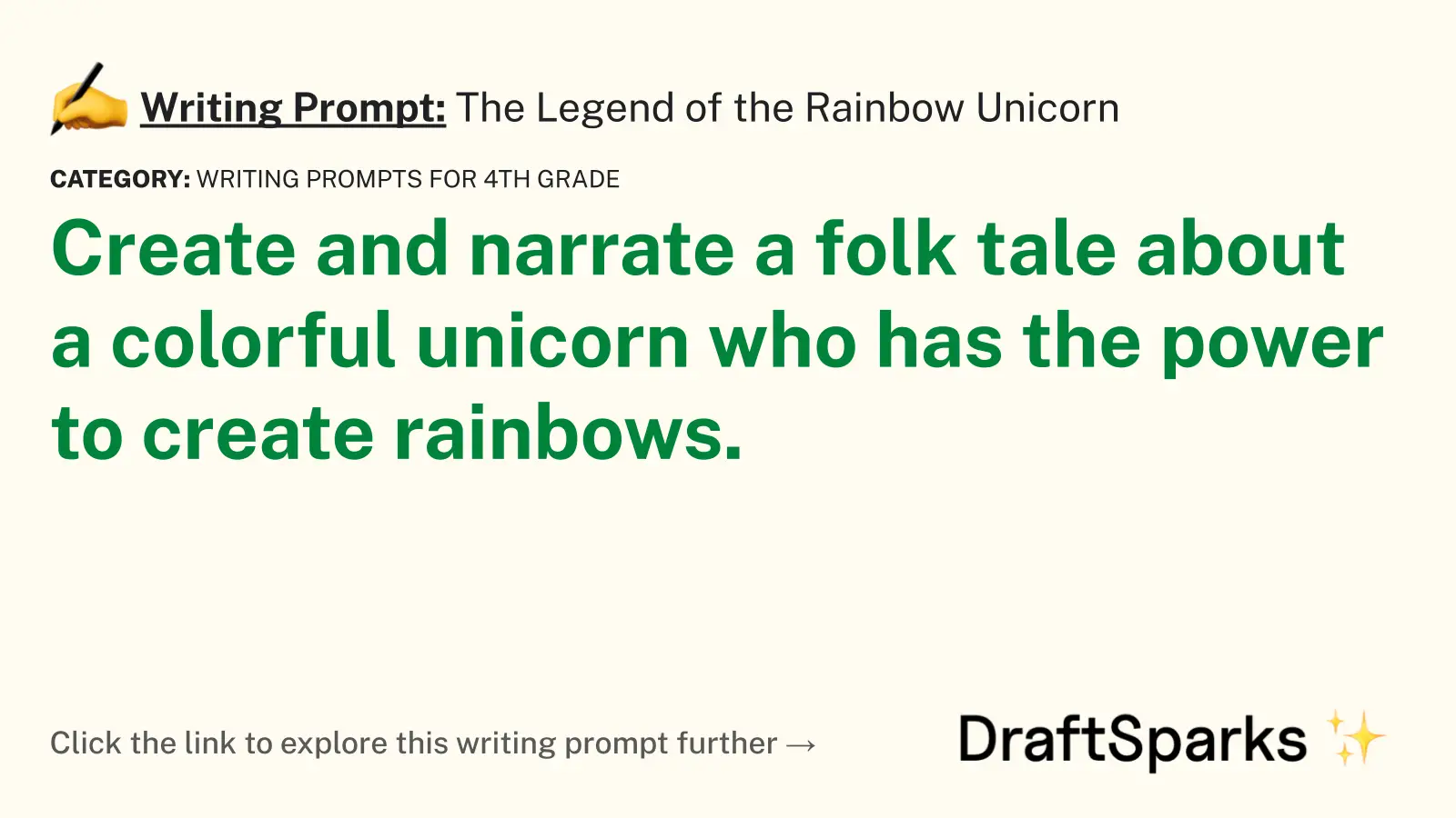 The Legend of the Rainbow Unicorn
