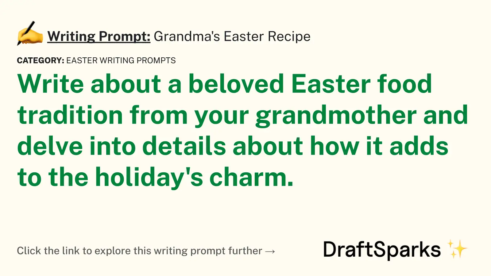 Grandma’s Easter Recipe