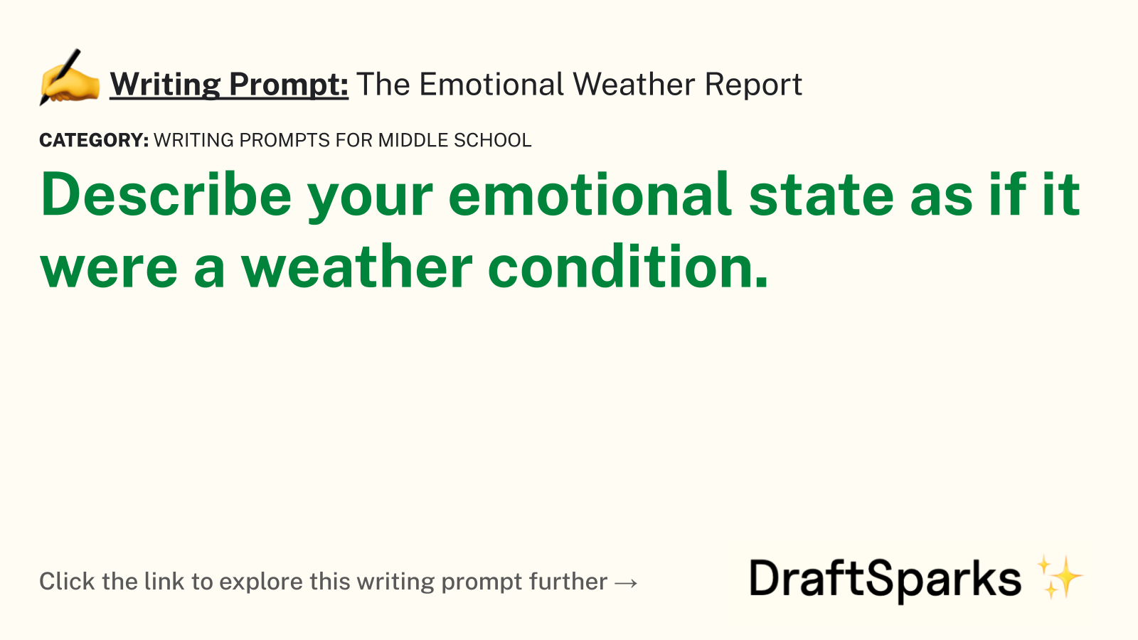 The Emotional Weather Report